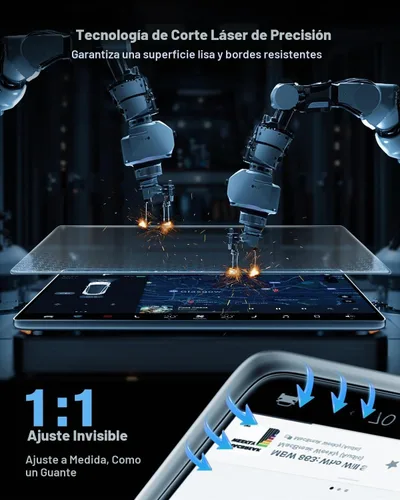 Vista 4 de Protector de pantalla brillante para Tesla Model Y 2026 Juniper Premium/Performance (más claro y suave), protector de pantalla de vidrio templado