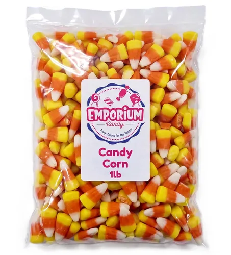 Vista 3 de Candy Corn Bolsa de 1 libra Clásico de Otoño Dulces de Halloween Fiestas