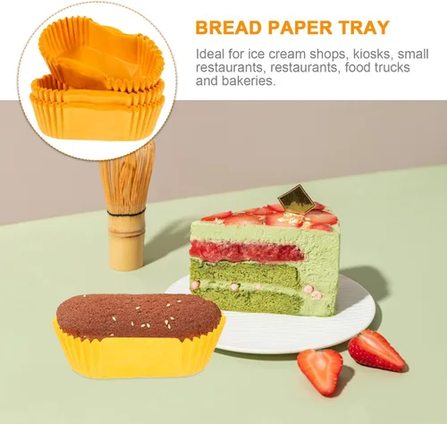 Vista 7 de Forros para cupcakes en forma de barco, 1000 unidades, tazas de papel amarillo para hornear cupcakes o mini aperitivos