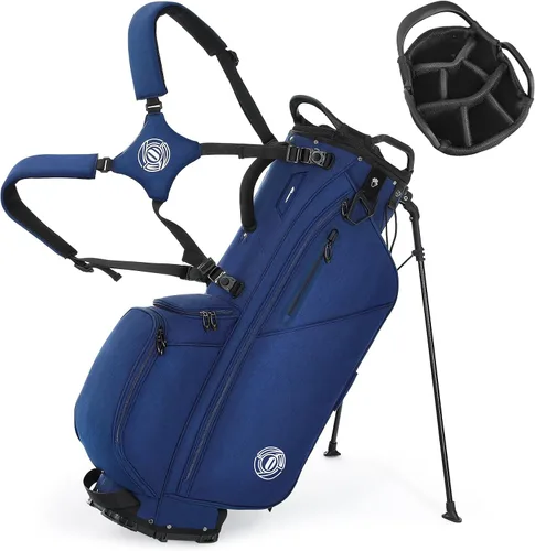 Vista 13 de Lightweight 7 Way Golf Stand Bag for Men Women, Upgrade Base Multi Pckets Cooler Pockets, Full-Length Dividers, Ergonomic Dual Strap Design
