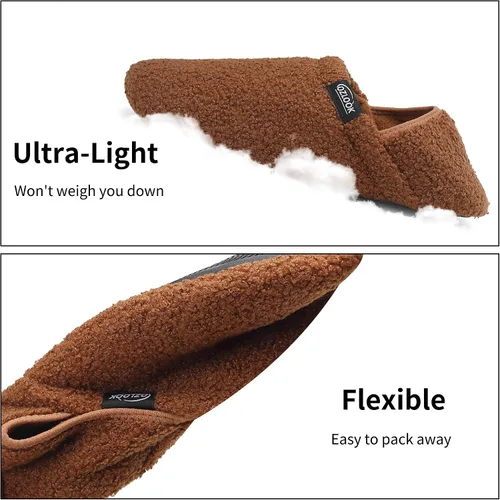 Vista 3 de OZLOOK Slippers for Women Men, Mens Womens House Slippers, Fuzzy Slippers Memory Foam Warm Curly Fur Indoor