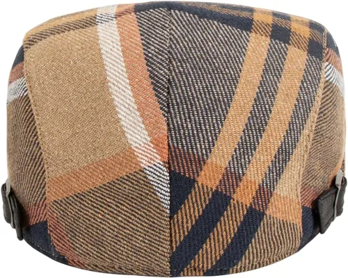 Vista 4 de Gorra de conducción ajustable para hombre, de sarga de algodón, diseño de Ivy Gatsby