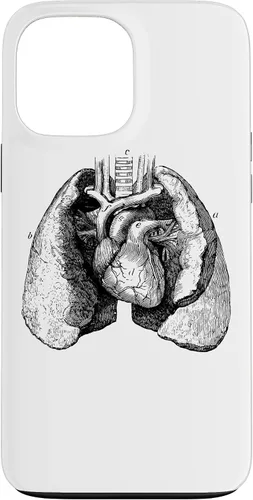 Vista 24 de Human Heart Lungs Anatomy Vintage Medical Anatomical Heart Case for iPhone 17
