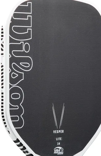 Vista 5 de Wilson Vesper Lite - Paleta de pickleball - Tamaño de agarre 1-4 1/8", negro/blanco