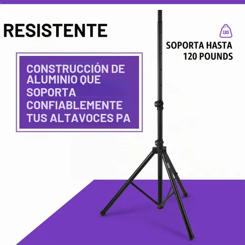 Vista 6 de On-Stage SS7761B Soporte de altavoz de aluminio