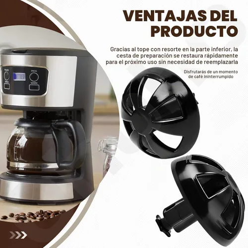 Vista 6 de Paquete de 2 válvulas de parada de agua para cafetera, cesta de cerveza para Mr. Coffee Black and Decker Hamilton Coffee Maker Parts 990117900
