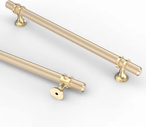 Vista 27 de Asidrama - Paquete de 10 manijas para gabinete de cocina de 3 pulgadas (76mm) de color negro mate y bronce champán, tiradores para gabinete