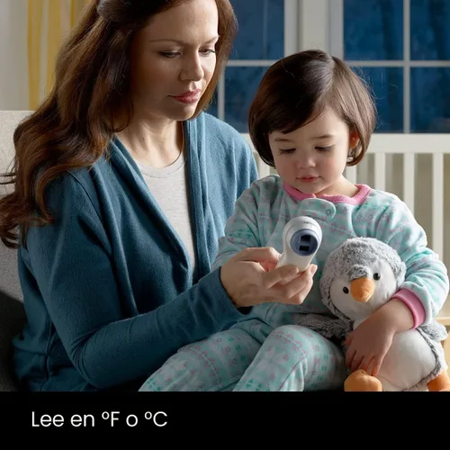 Vista 7 de Braun - Termómetro sin contacto y de frente - Termómetro sin contacto para adultos, bebés, niños pequeños y niños, orientación de fiebre codificada