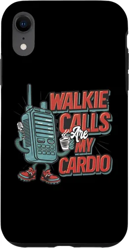 Vista 8 de Funda para profesor de educación especial retro para iPhone 15 Walkie Calls Are My Cardio