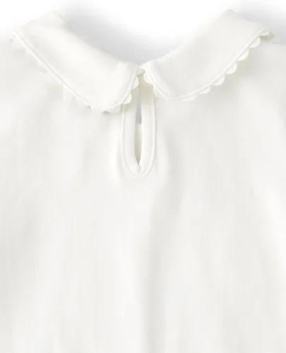 Vista 3 de Gymboree Girls' and Toddler Short Sleeve Basic Layering Collar Shirt