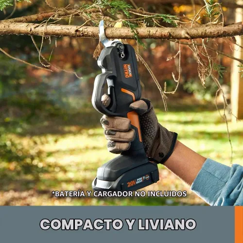 Vista 7 de Worx Tijera de podar/Podadora WORX NITRO de 20V con Power Share (Solo herramienta) - WG330.9