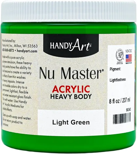Vista 4 de Handy Art Nu Master - Pintura acrílica de cuerpo pesado, 8 onzas, color rojo brillante