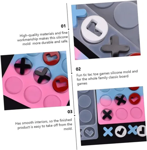 Vista 8 de Game Night Essential: molde manual de silicona blanco seguro para niños y niñas