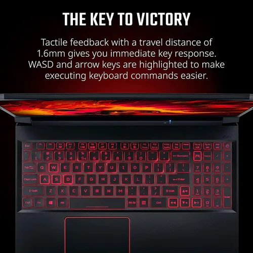 Vista 4 de Acer Nitro 5 2021 NVIDIA GeForce GTX 3050 Intel Core i5-10300H Pantalla IPS Full HD de 15.6 pulgadas de 144 Hz Killer Ethernet E2600 WiFi
