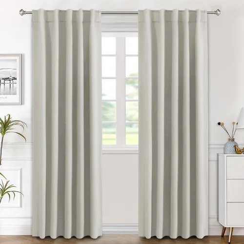 Vista 104 de H.VERSAILTEX Cortinas Opacas con Aislamiento Térmico, Paneles de Tratamiento de Ventanas que Oscurecen la Habitación, Cortinas Opacas para Sala