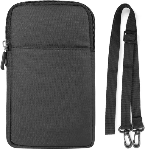 Vista 7 de Funda de nailon para teléfono celular para hombre, con clip para cinturón, bolsa de cintura compatible con iPhone 17 Pro Max Galaxy S26 Ultra S26+