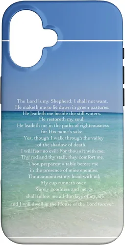 Vista 32 de Psalm 23 Beautiful Christian Beach - Funda para iPhone 17