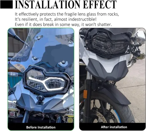 Vista 4 de Protector de faros delanteros para B&MW F850GS para A&dventure F 850 para GS F750 F850 F750GS 2018-2023 - Cubierta protectora de rejilla para faros