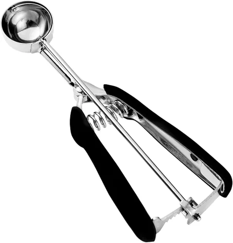 Vista 19 de HOMURE H Cookie Scoop 8 Tablespoon, 4 oz Ice Cream Scoop with Trigger Negro