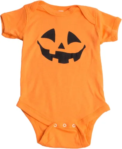 Vista 4 de Cute Little Pumpkin Disfraz de una pieza para bebé, Halloween Jack O' Lantern