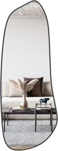 Vista 38 de WallBeyond Espejo asimétrico, espejo de pared irregular, espejos de pared decorativos para dormitorio, sala de estar, entrada, pasillo, espejo
