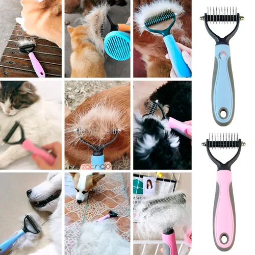 Vista 4 de Cepillo De Mascotas Para Recortar Pelos Y Quitar Nudos