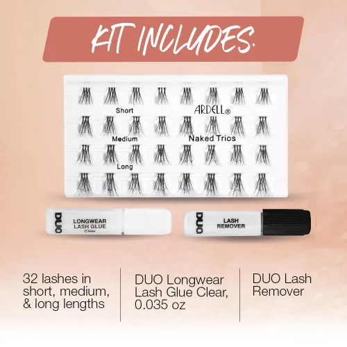 Vista 4 de Ardell Naked Lashes Trios Kit, 32 tríos, 1 paquete