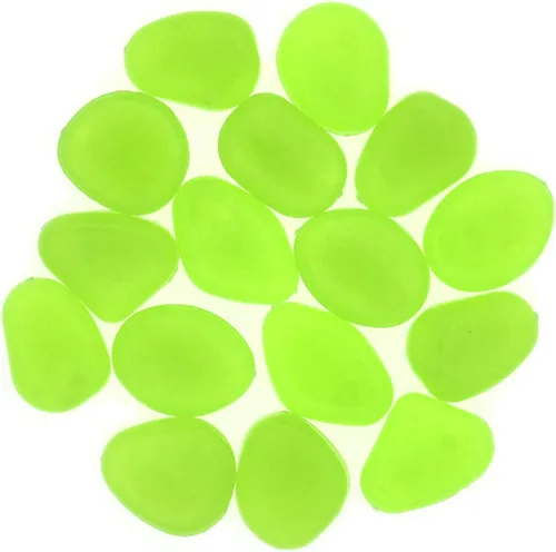 Vista 12 de QTTLLI 100 piedras brillantes que brillan en la oscuridad, piedras decorativas para jardín, camino, pasarela, patio, pecera, color violeta