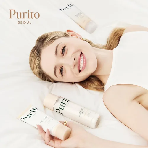 Vista 9 de Purito Limpiador facial exfoliante de avena, lavado facial diario hidratante con arcilla exfoliante suave que minimiza los poros, pantenol, agua