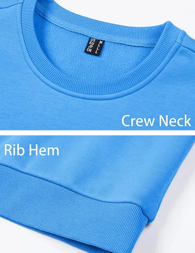 Vista 81 de MAGCOMSEN Sudadera de cuello redondo para hombre de manga larga casual cálida de forro polar