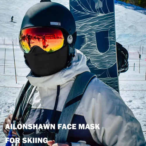 Vista 6 de Máscara de esquí para hombre, paquete de 2 pasamontañas, máscara facial para mujer, máscara de verano Shiesty, máscara de casco de motocicleta