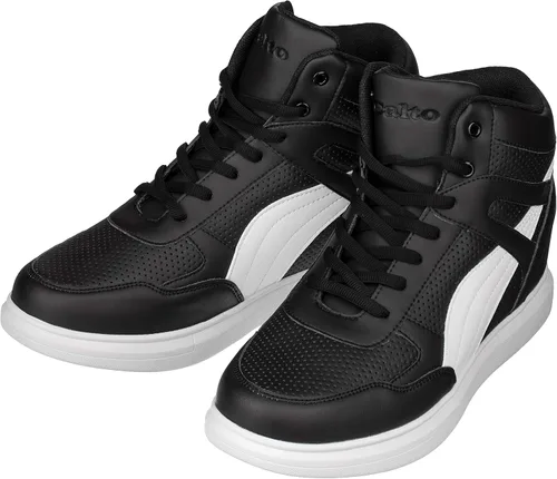 Vista 4 de Calto Zapatos invisibles para hombre con aumento de altura Zapatillas de deporte de moda con cordones 3.8 pulgadas más alto