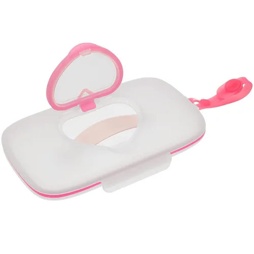 Vista 9 de Soporte para toallitas húmedas, estuche de viaje para toallitas para bebés, estuche dispensador de toallitas recargable portátil, soporte de Naranja