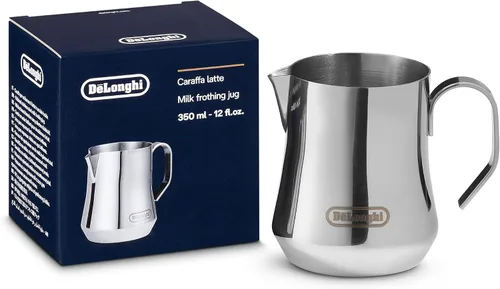 Vista 6 de De'Longhi Jarra espumadora de leche, acero inoxidable negro mate, 17 onzas