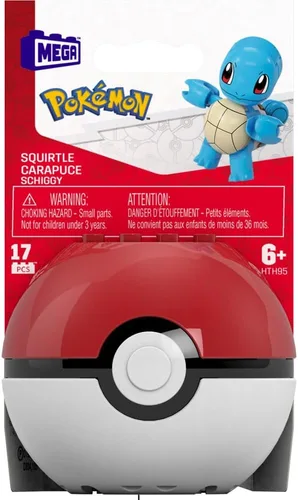 Vista 6 de MEGA Pokémon Juguete de construcción Pokémon Evergreen Squirtle Ball para niños a partir de 6 años