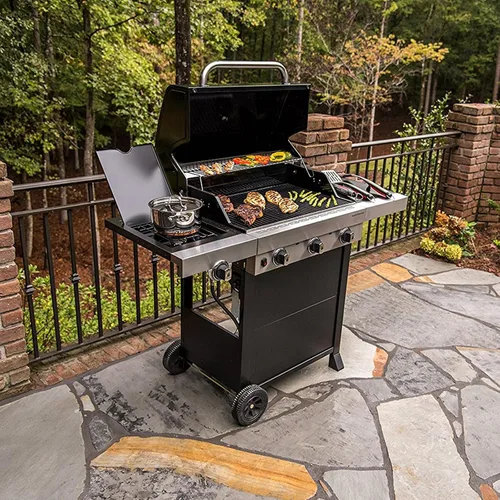 Vista 6 de Rejilla de parrilla de 16 15/16 "para Charbroil Advantage 463344015 463334615 463344116 463343819 Gas2coal 463340516 G467-0002-W1 Rejilla de cocina