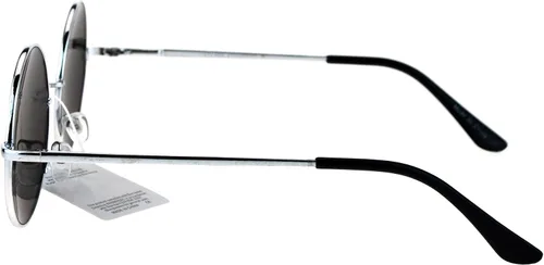 Vista 3 de SA106 Gafas de sol para hombre con borde de alambre con círculos redondos