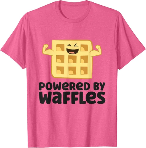 Vista 41 de Camiseta de gofres para el desayuno con diseño de gofres, Blanco, S
