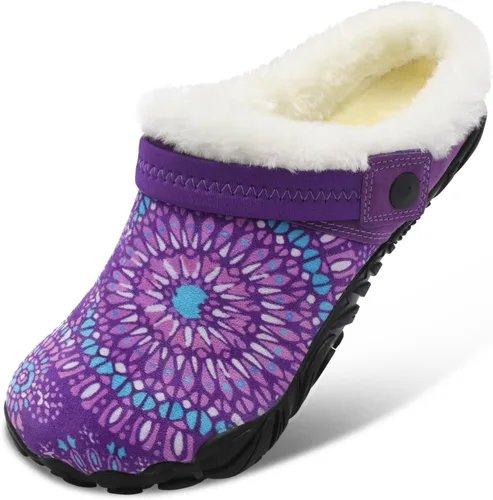 Vista 11 de Besroad - Pantuflas mullidas para mujer y hombre, esponjosas, cómodas, de espuma viscoelástica, para dormitorio marrón (All Brown)