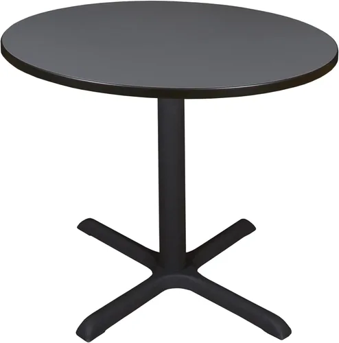 Vista 10 de Regency Cain - Mesa de descanso redonda con base en X de 36 pulgadas, color cereza Cereza/Negro