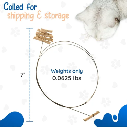 Vista 3 de Cat Dancer Juguete interactivo para gatos, diversión y fitness para tu amigo peludo, rollo de papel atractivo unido con alambre de acero flexible