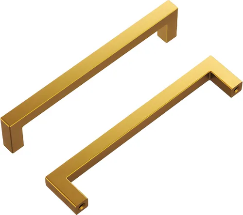 Vista 49 de Hickory Hardware - HH075326-BGB - Manija de la colección Skylight, 3 pulgadas de centro a centro, latón dorado cepillado.