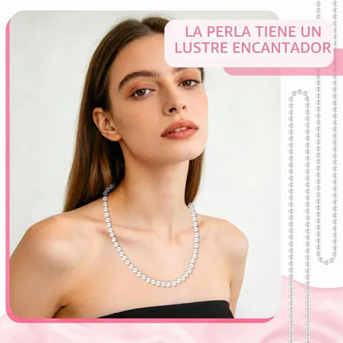 Vista 8 de WEOXPR Collares de perlas de imitación blancas a granel, collar de cuentas de Mardi Gras, collares de perlas de imitación de 32 pulgadas para mujer