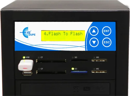 Vista 3 de EZ DUPE 1 a 1 Media Mirror Plus Duplicador - Flash (SD/CF/MS/MMC/USB) y disco (Blu-Ray/DVD/CD) a 1 medio/1 copia de disco copiadora multimedia
