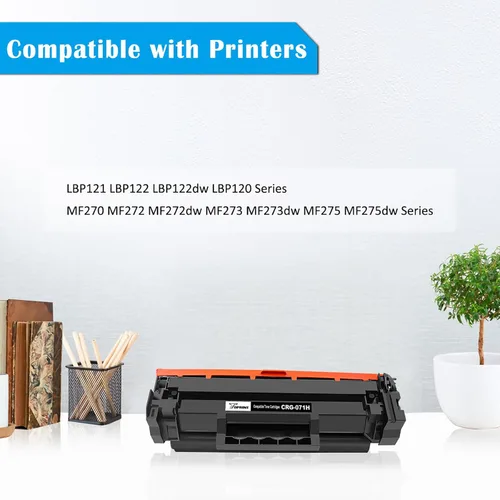 Vista 4 de TOPRINT 071H CRG-071H CRG071H Cartucho de tóner compatible de alta capacidad 2500 páginas negro para Canon ImageCLASS LBP121 LBP122 LBP122dw LBP120