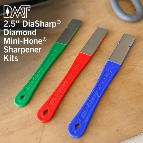 Vista 3 de DMT (Diamond Machining Technology) DiaSharp Diamond Mini-Hone - Kit de afiladores de grano grueso, fino y extrafino de 2.5 pulgadas (D2K)