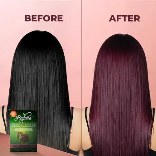 Vista 4 de Reshma Beauty Tinte de cabello con henna en 30 minutos infundido con henna orgánica Lawsonia Inermis 100% cobertura de canas para cabello suave
