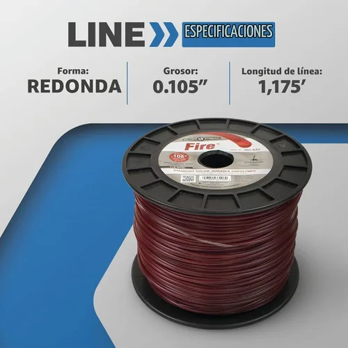 Vista 3 de Silver Streak Fire Trimmer Line, .105 Bobina de 5 libras, ea, 1