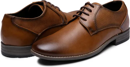 Vista 4 de Vostey Zapatos de vestir para hombre, zapatos Oxford formales, zapatos clásicos con cordones Derby