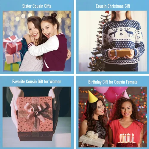 Vista 3 de Divertido regalo para primas para mujer, taza de cerámica de 11 onzas, llavero para prima, regalo de cumpleaños para prima, taza de primo favorito
